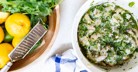 Chermoula Prawns - step 2