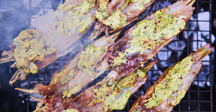Butterflied prawns - Step 3