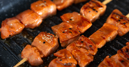 Salmon skewers - step 3