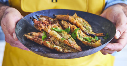 Butterflied prawns - Step 5