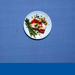 Basque-style Hake with Garlic and Sauce Romesco