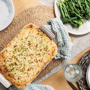 Fish pie with cheddar mash