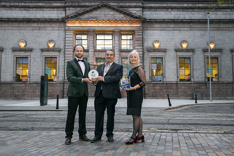 George Clark, Ishbel Matheson and Councillor Christian Allard