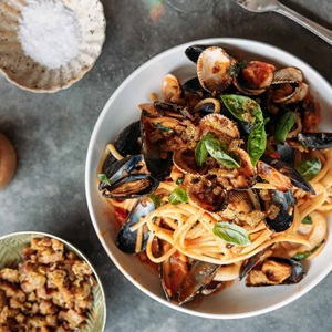 Shellfish linguine