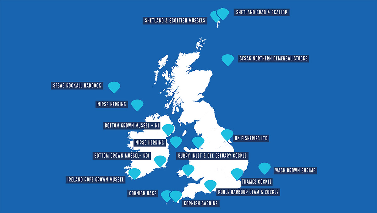 UK FISHERIES MAP UK Fisheries map