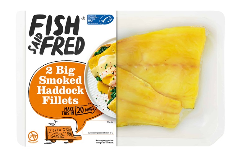 Fish Said Fred smoked haddock fillets pack shot
