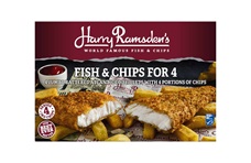 Harry Ramsden fish & chips for 4 pack shot - link