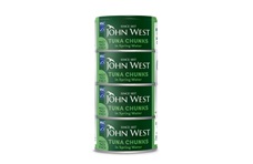 John West tuna cans stacked - link