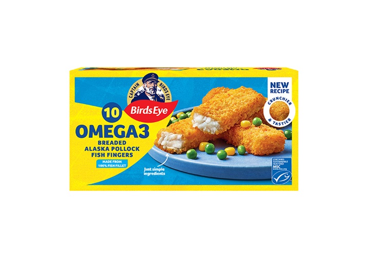 Birds Eye fishfinger pack shot