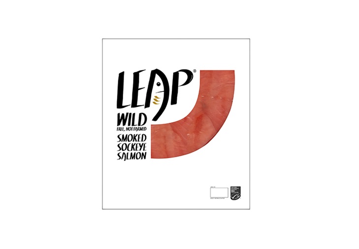 Leap smoked salmon pack shot