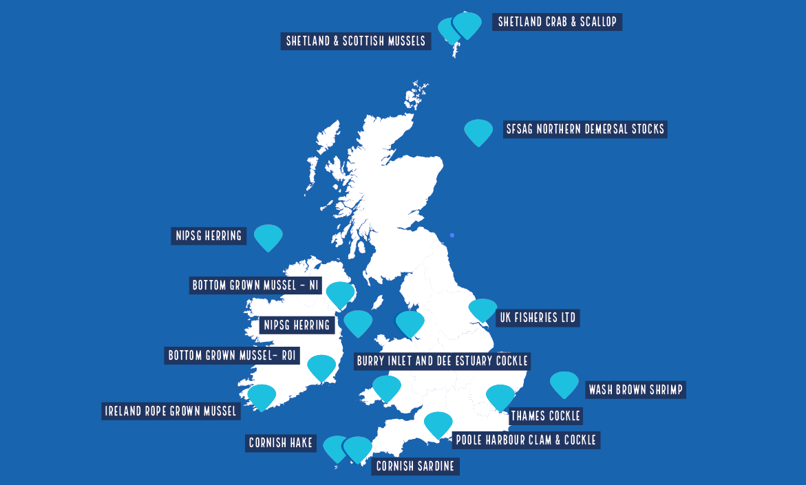 UK Fisheries map