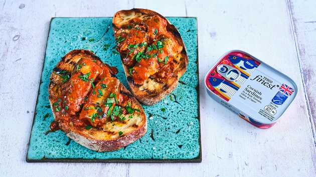 Tesco’s Finest Cornish Sardines in Tomato Sauce