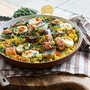 Smoked kipper kedgeree