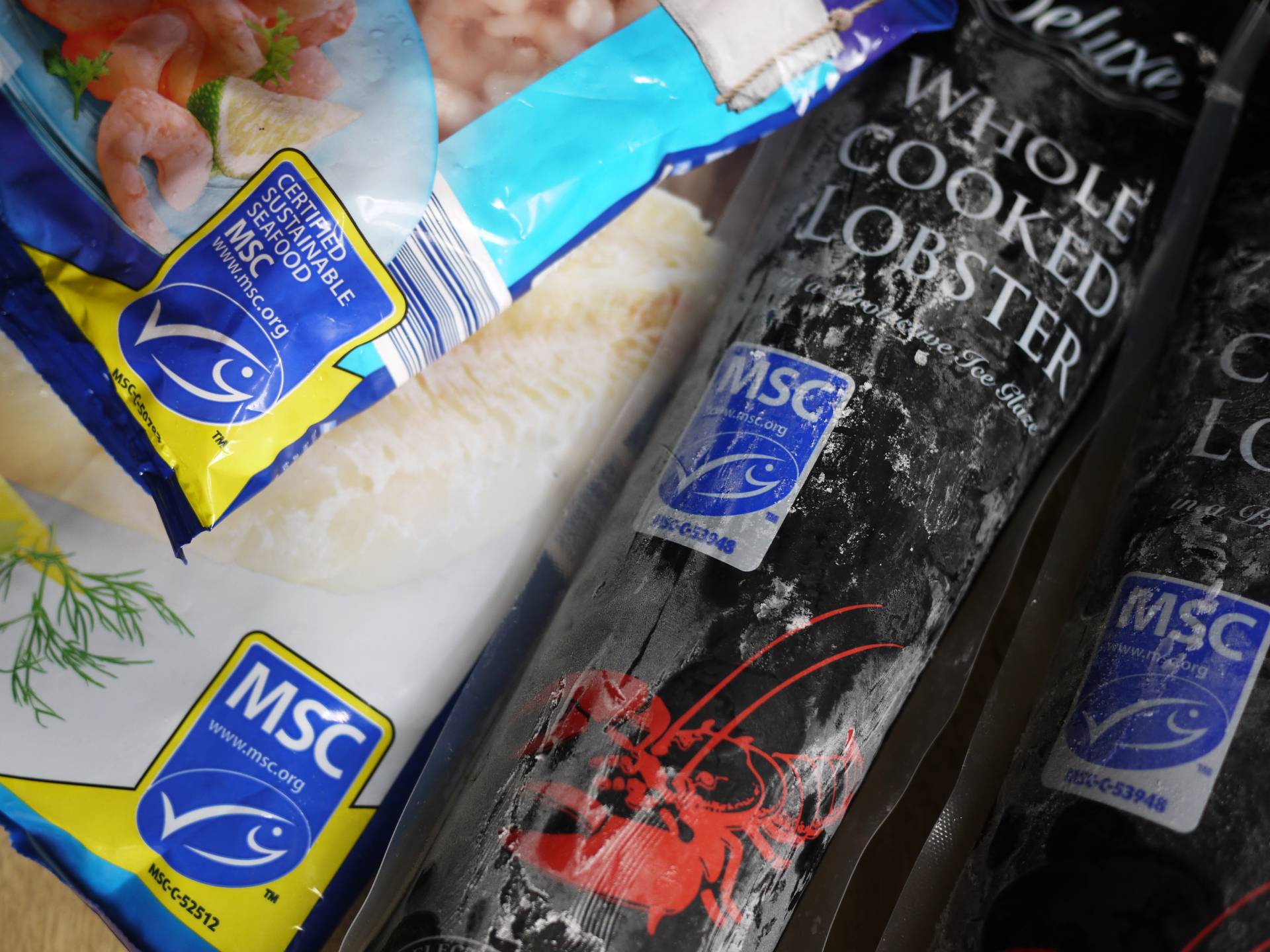 MSC labelled products (c) Peter Hair MSC