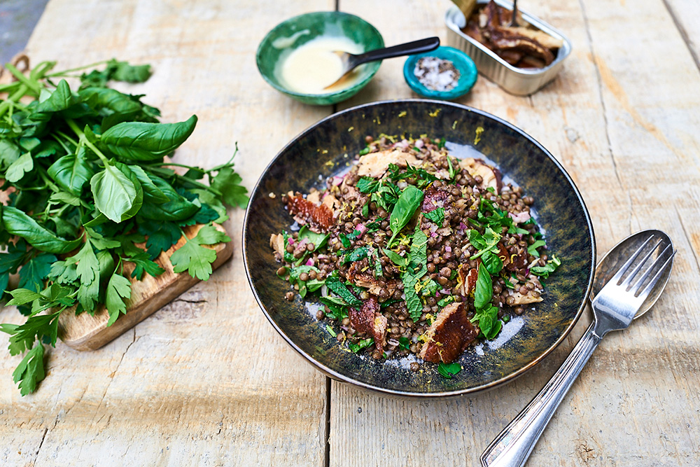 rs13011_2-_lentilsalad_herring_bart_msc_056 Lentil salad with tinned herring