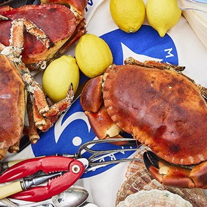 Shetland crab and scallop