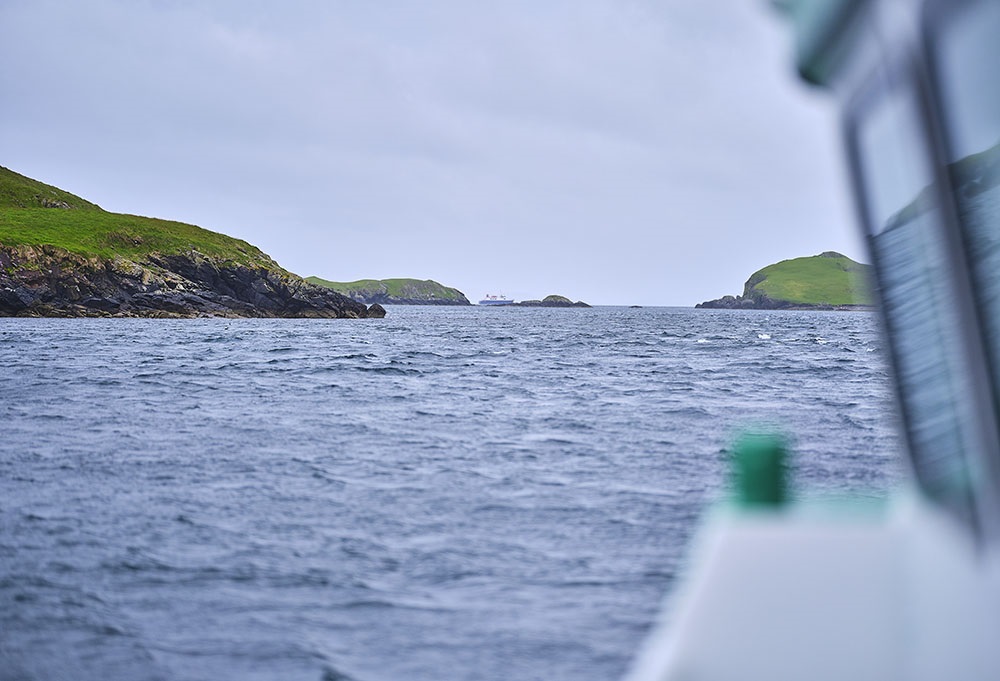 Scallop boat at Whalsay