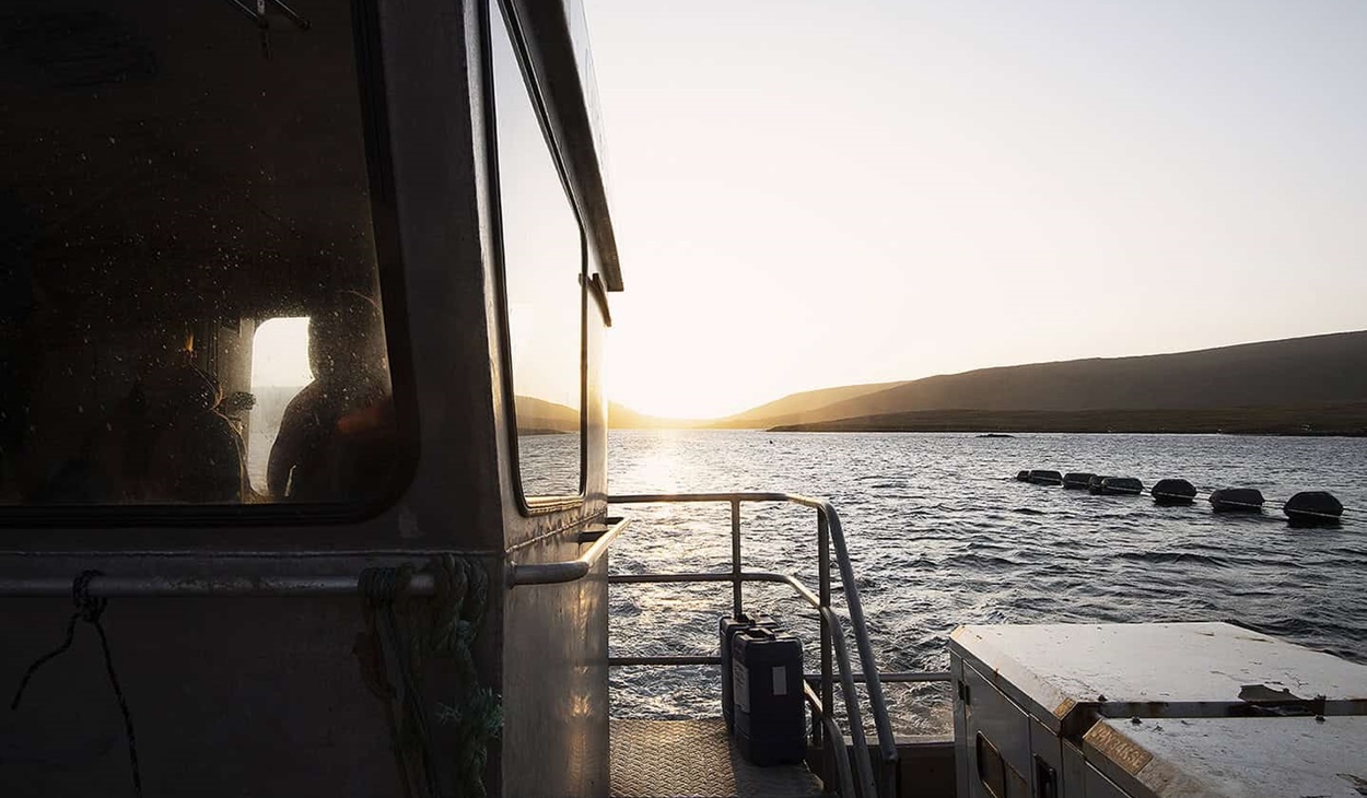 Scottish mussel fishing boat