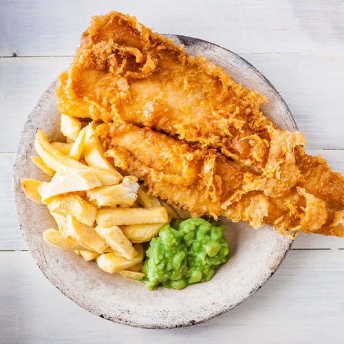 Sustainable fish and chips