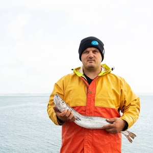 Cornish hake fisherman